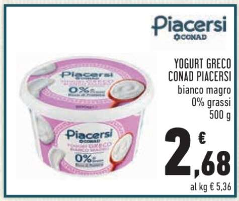 Yogurt Greco Conad Piacersi