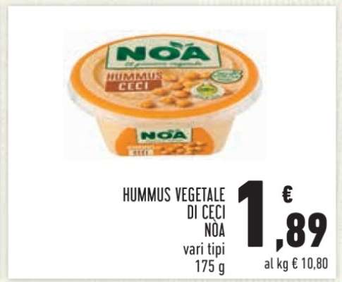 HUMMUS VEGETALE DI CECI NOA