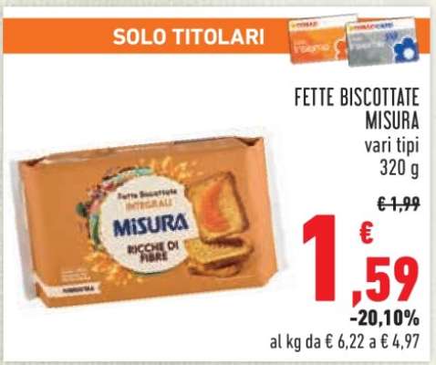 Fette Biscottate Misura