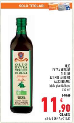 OLIO EXTRA VERGINE DI OLIVA AZIENDA AGRARIA BACCI NOEMIO