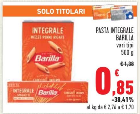 PASTA INTEGRALE BARILLA