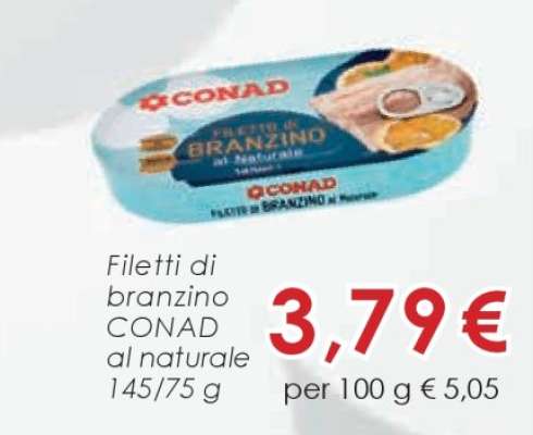 Filetti di branzino CONAD al naturale