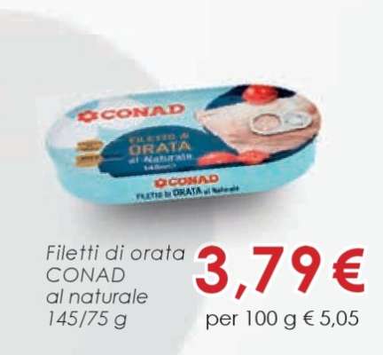 Filetti di orata CONAD al naturale