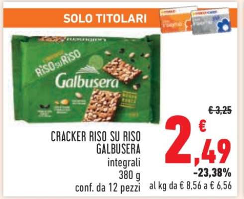 Cracker Riso Su Riso Galbusera