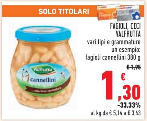 FAGIOLI, CECI VALFRUTTA