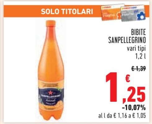 BIBITE SANPELLEGRINO