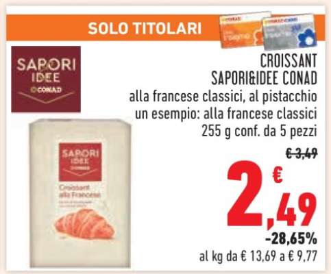 CROISSANT SAPORI&IDEE CONAD