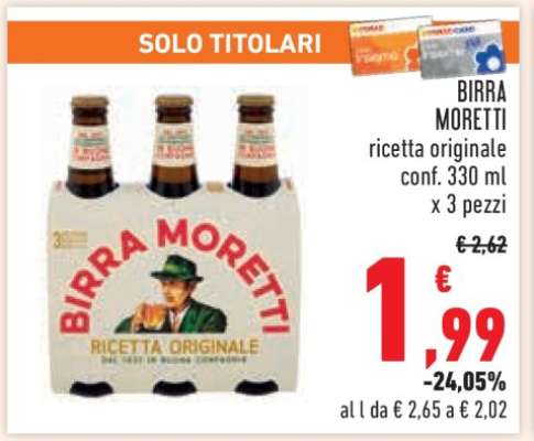 BIRRA MORETTI