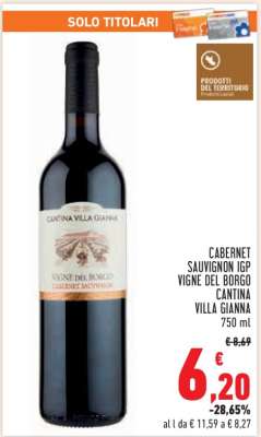 CABERNET SAUVIGNON IGP VIGNE DEL BORGO