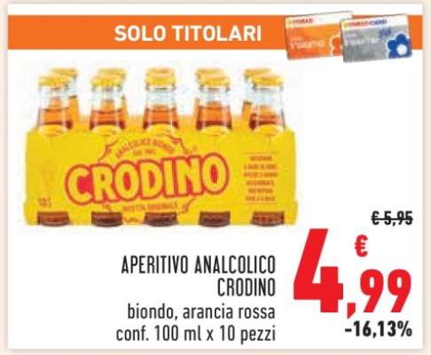 APERITIVO ANALCOLICO CRODINO