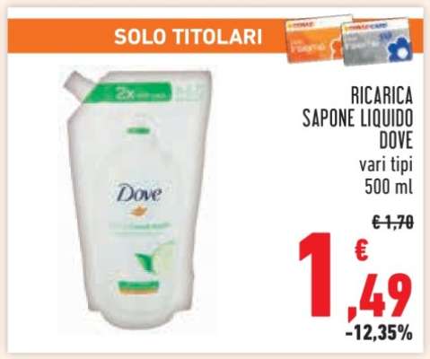 RICARICA SAPONE LIQUIDO DOVE