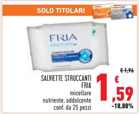 Salviette Struccanti Fria