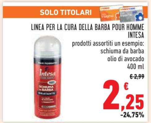 LINEA PER LA CURA DELLA BARBA POUR HOMME INTESA