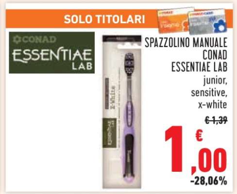 Spazzolino Manuale Conad Essentiae Lab