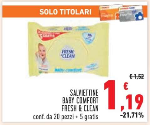 SALVIETTINE BABY COMFORT FRESH & CLEAN