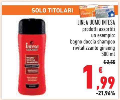 LINEA UOMO INTESA