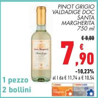 PINOT GRIGIO VALDADIGE DOC SANTA MARGHERITA 750 ml