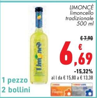 LIMONCÈ limoncello tradizionale 500 ml