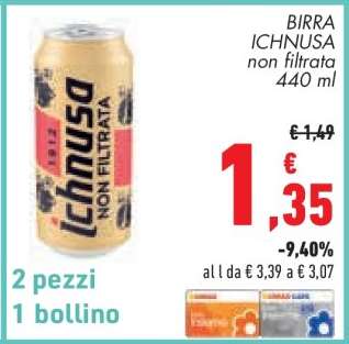 Birra Ichnusa non filtrata