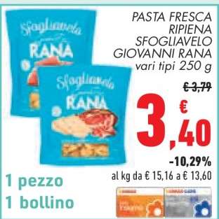 Pasta Fresca Ripiena Sfogliavelo Giovanni Rana