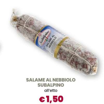 SALAME AL NEBBIOLO SUBALPINO