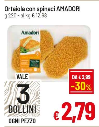 Ortaiola con spinaci AMADORI
