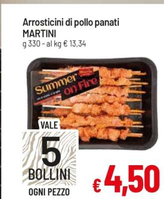 Arrosticini di pollo panati MARTINI