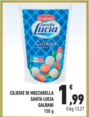 Ciliegie di Mozzarella Santa Lucia Galbani
