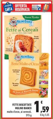 Fette Biscottate Mulino Bianco