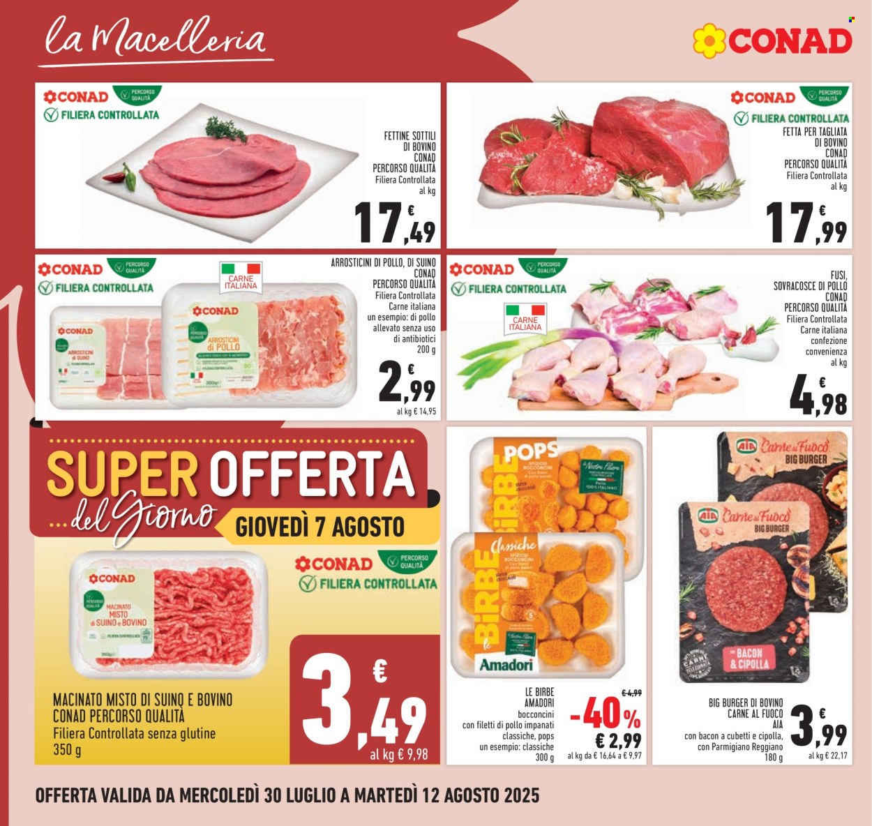Volantino Conad - 30/7/2025 - 12/8/2025. Pagina 6