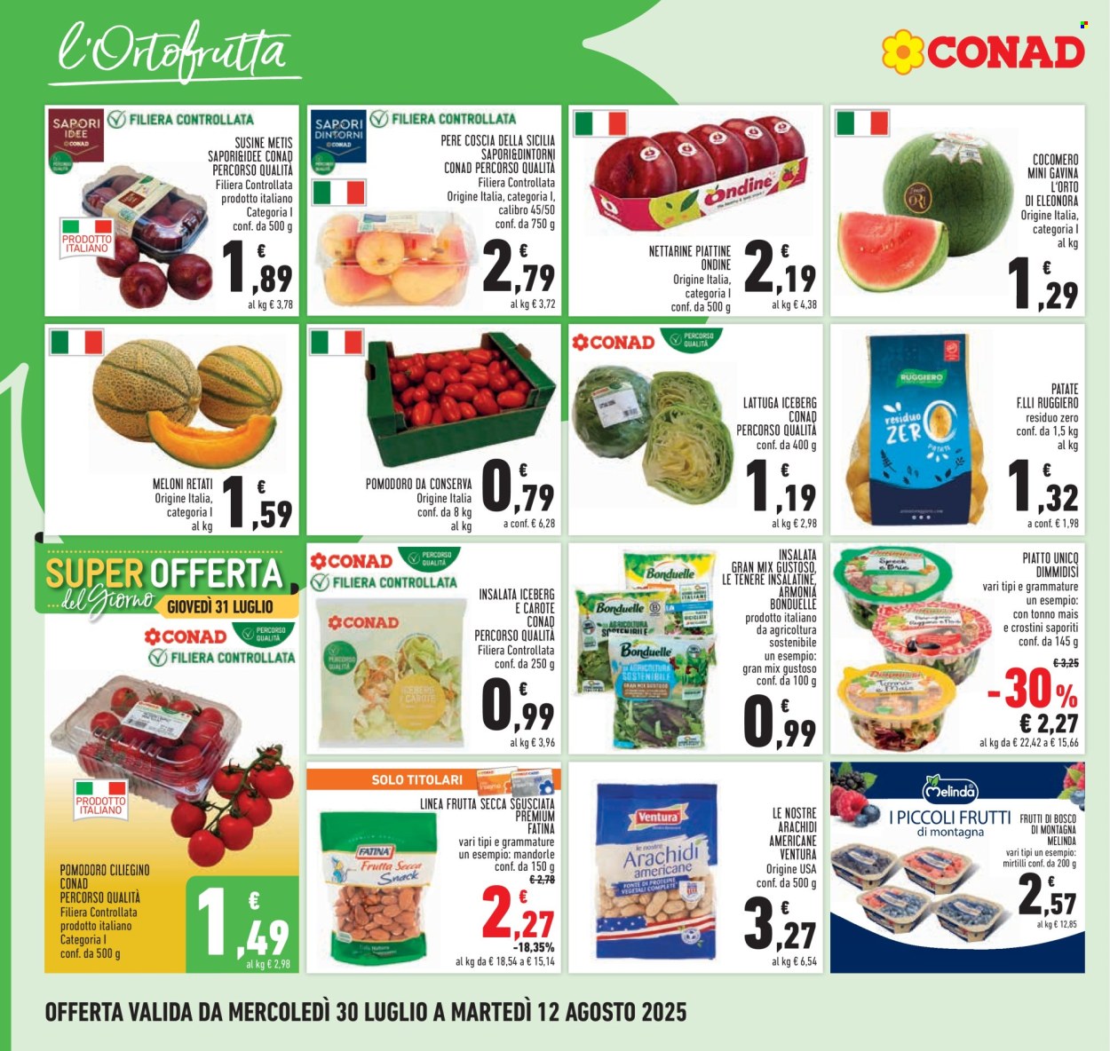 Volantino Conad - 30/7/2025 - 12/8/2025. Pagina 8