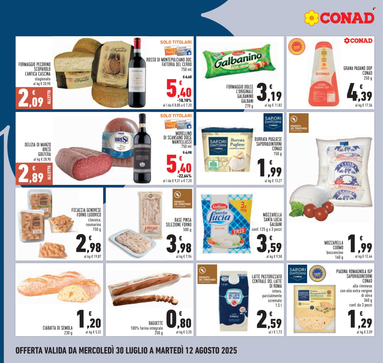 Volantino Conad - 30/7/2025 - 12/8/2025. Pagina 10