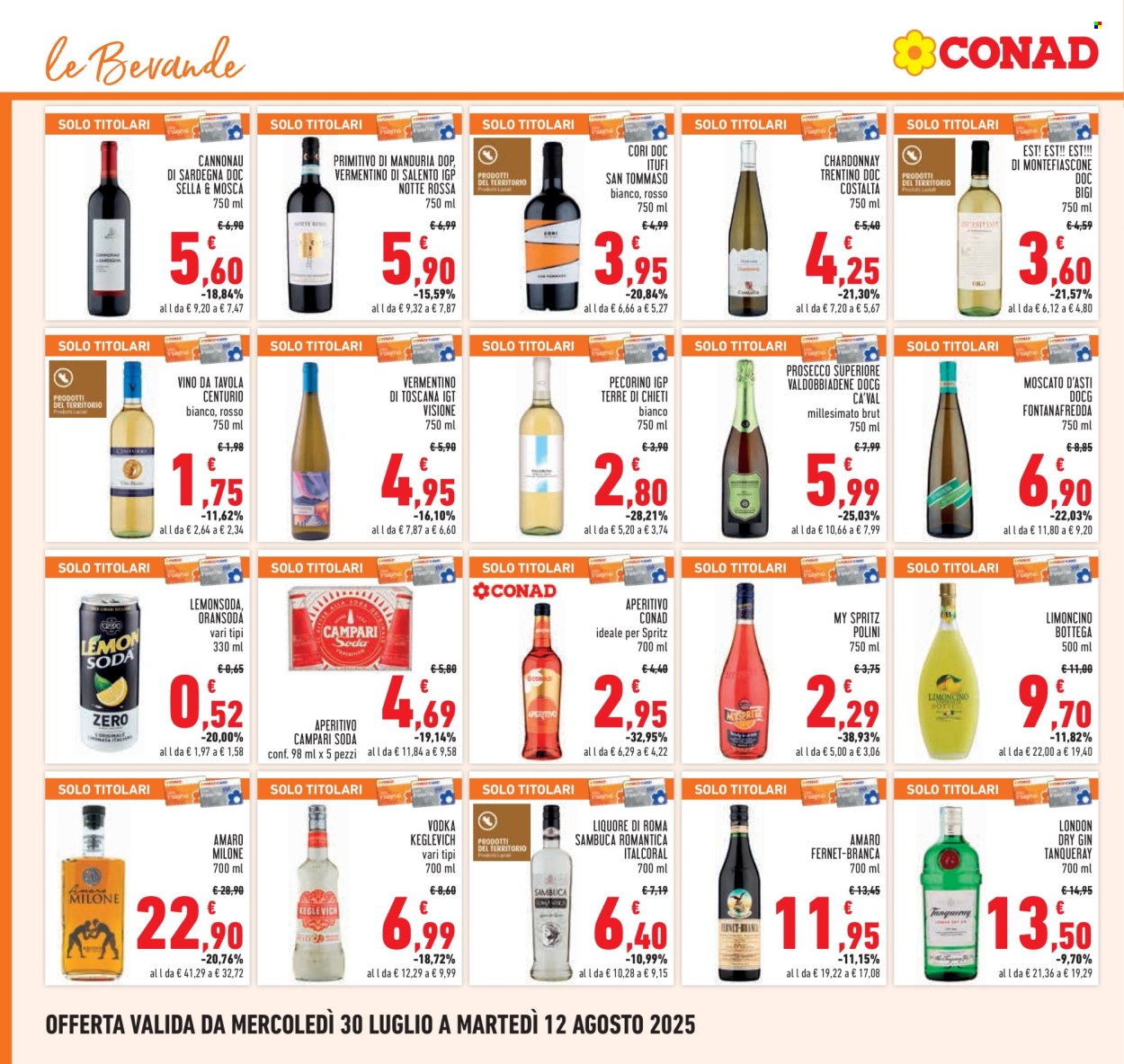Volantino Conad - 30/7/2025 - 12/8/2025. Pagina 16