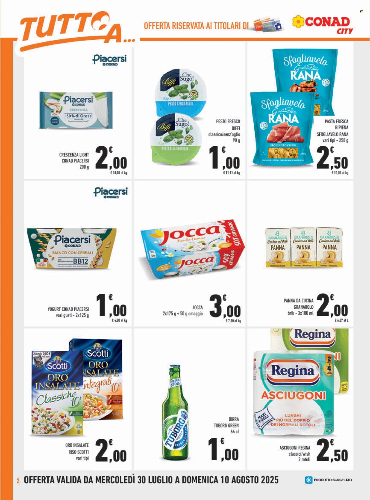 Volantino Conad - 30/7/2025 - 10/8/2025. Pagina 2
