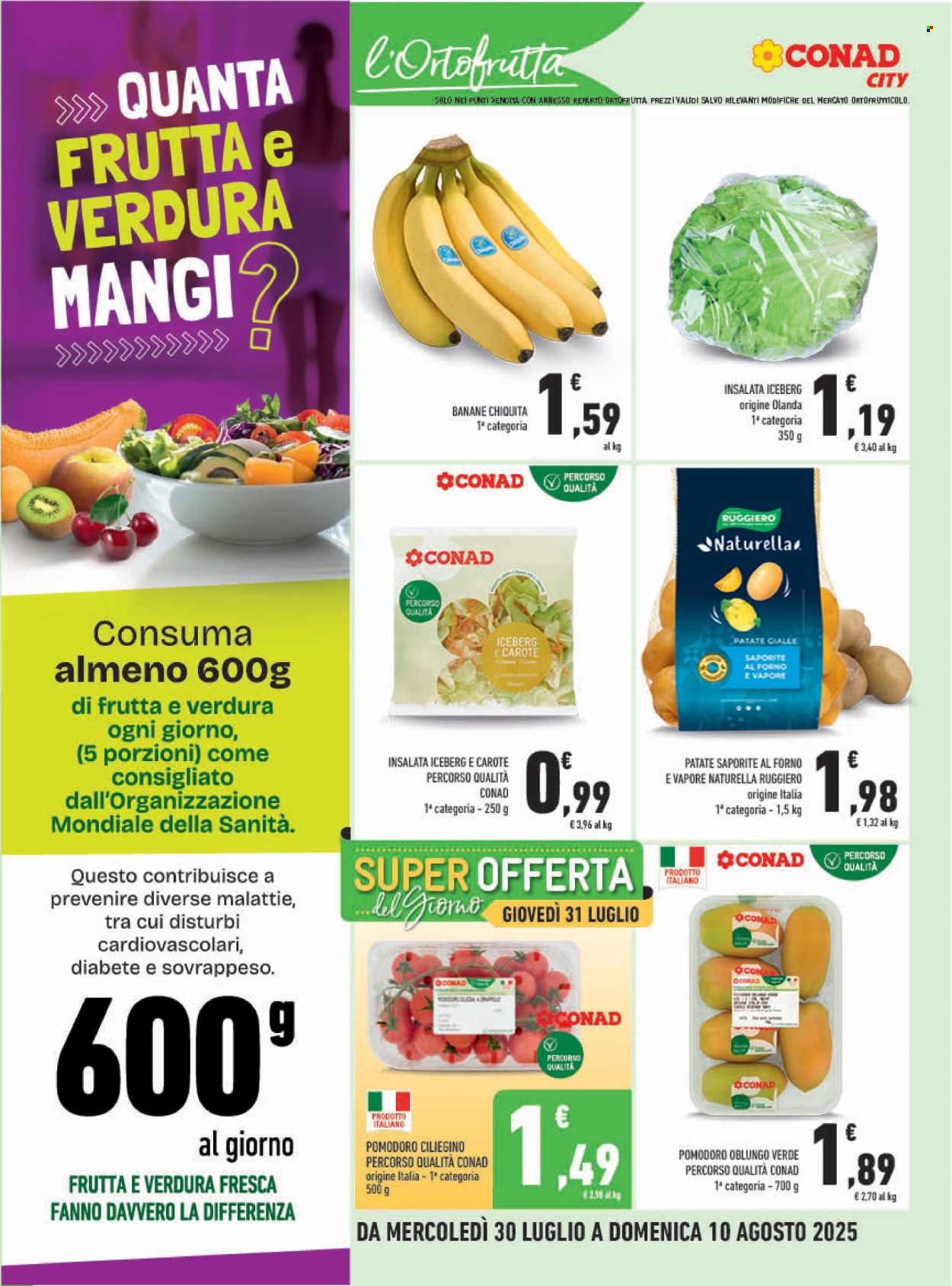 Volantino Conad - 30/7/2025 - 10/8/2025. Pagina 4