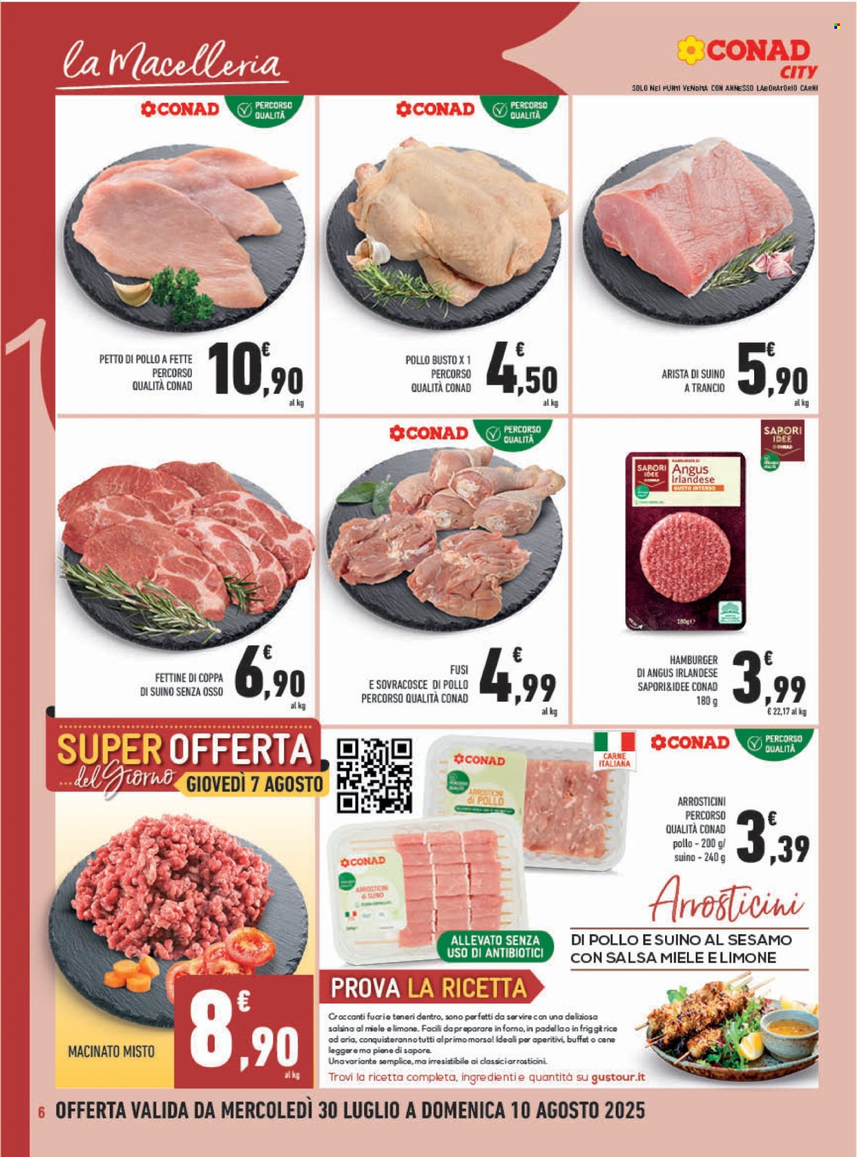 Volantino Conad - 30/7/2025 - 10/8/2025. Pagina 6