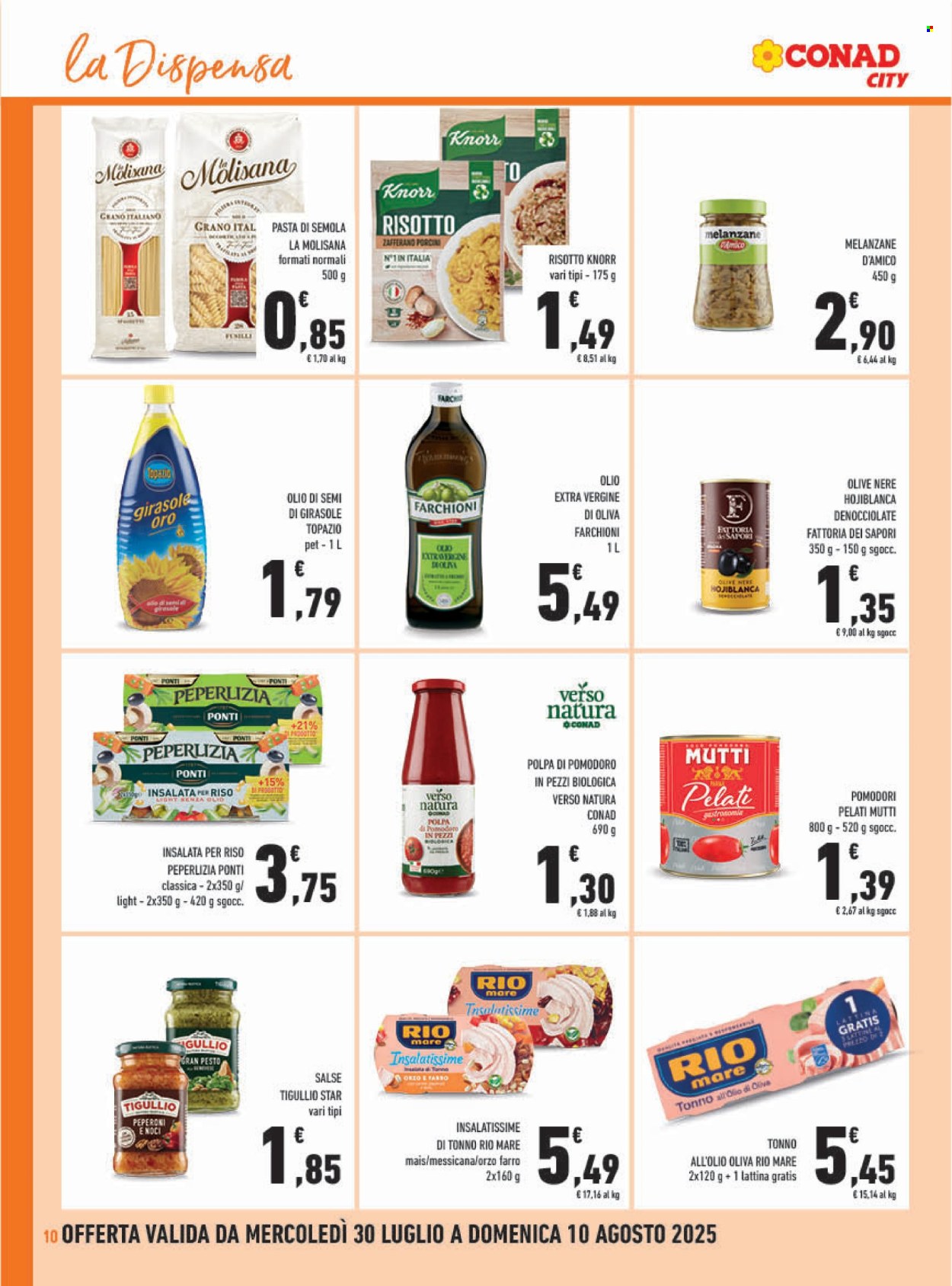 Volantino Conad - 30/7/2025 - 10/8/2025. Pagina 10