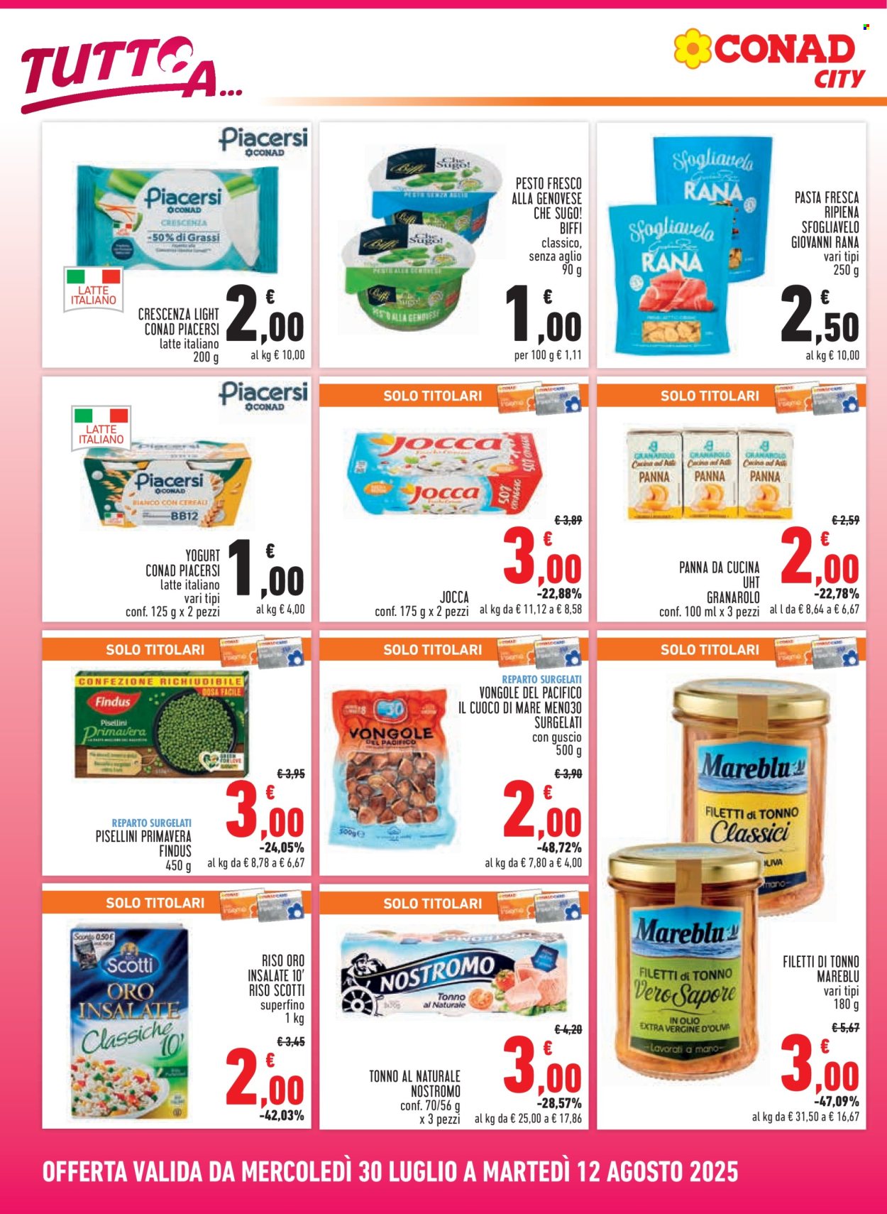 Volantino Conad - 30/7/2025 - 12/8/2025. Pagina 2