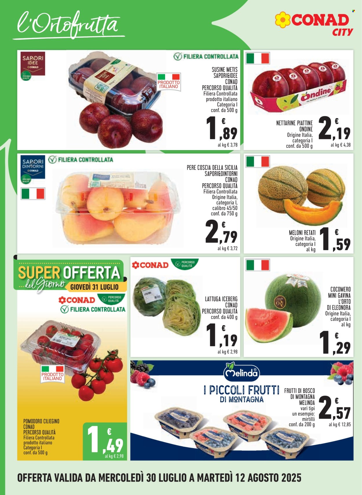 Volantino Conad - 30/7/2025 - 12/8/2025. Pagina 4