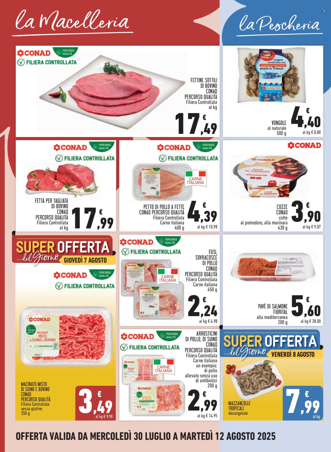 Volantino Conad - 30/7/2025 - 12/8/2025. Pagina 6