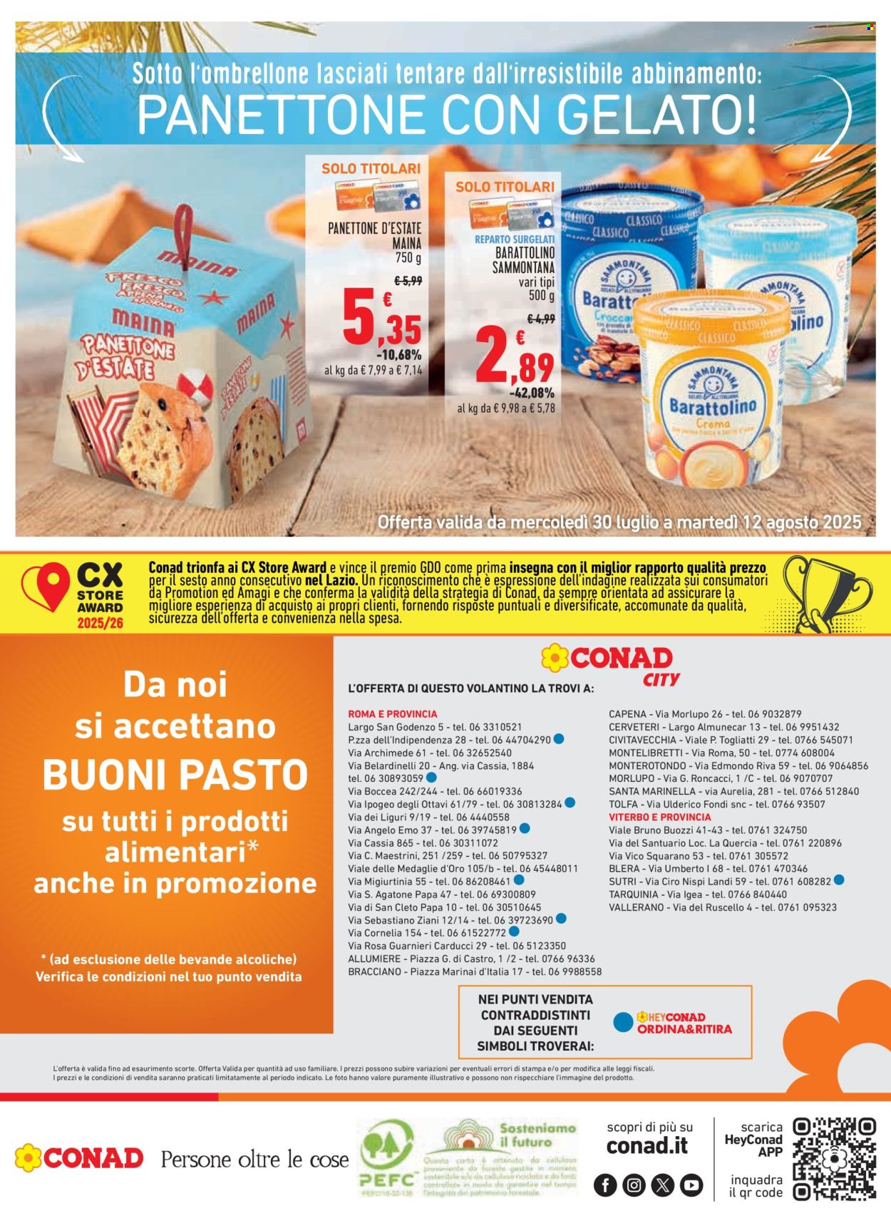 Volantino Conad - 30/7/2025 - 12/8/2025. Pagina 16