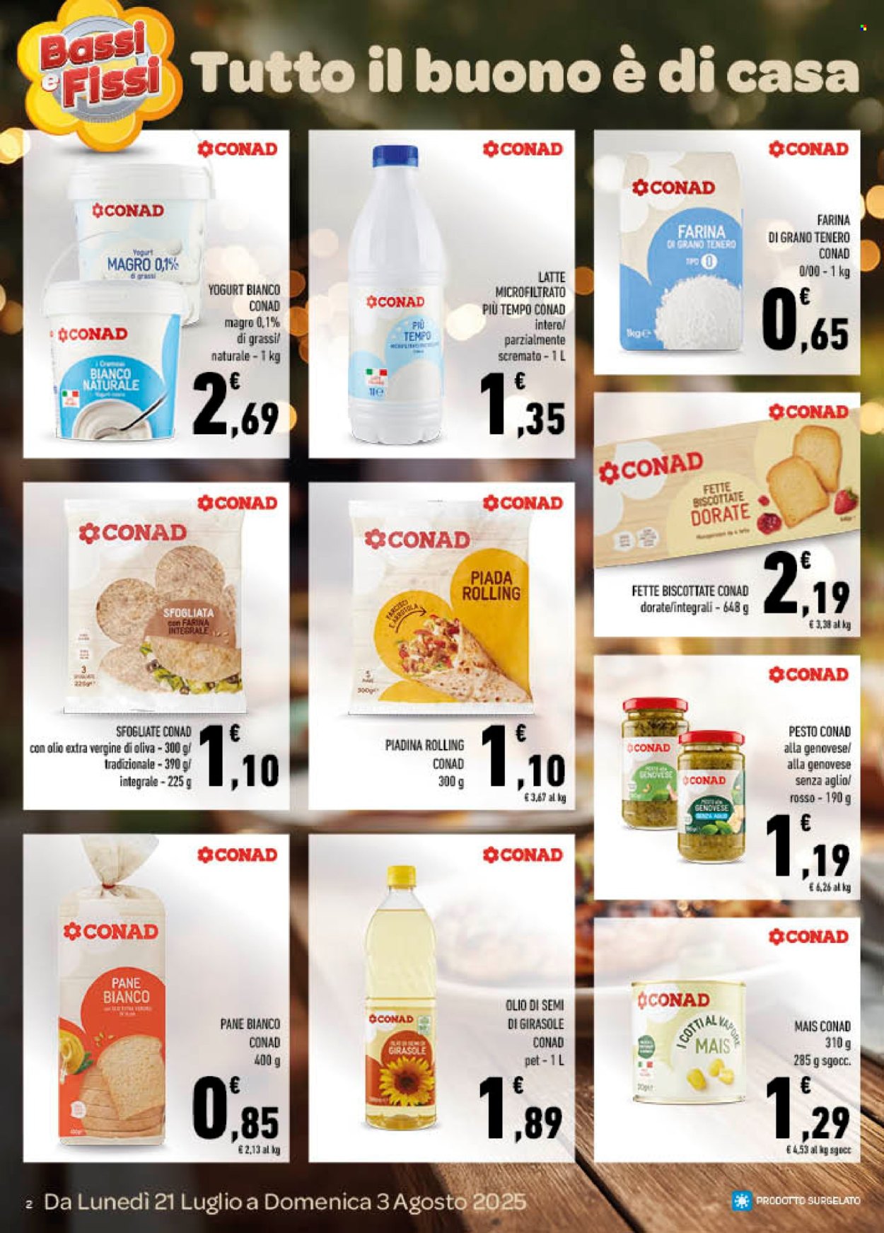 Volantino Conad - 21/7/2025 - 3/8/2025. Pagina 2