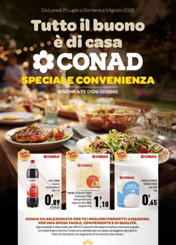 Volantino Conad - 21/7/2025 - 3/8/2025.