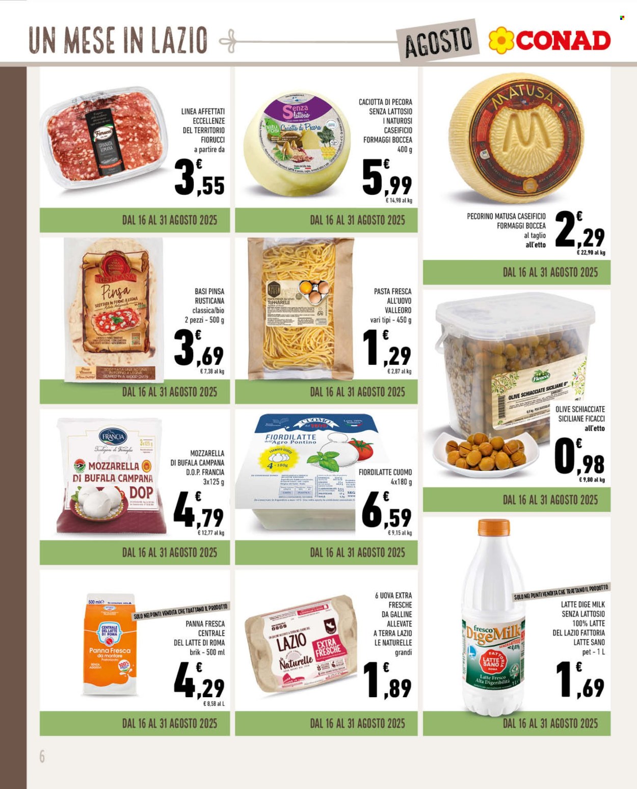 Volantino Conad - 30/7/2025 - 31/8/2025. Pagina 6
