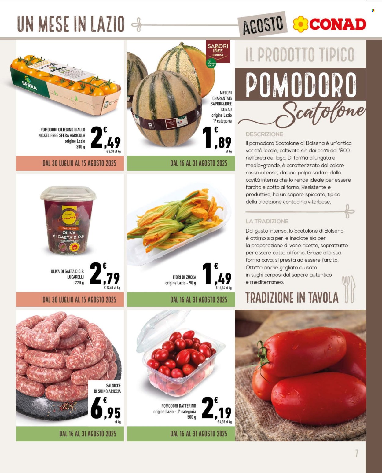 Volantino Conad - 30/7/2025 - 31/8/2025. Pagina 7