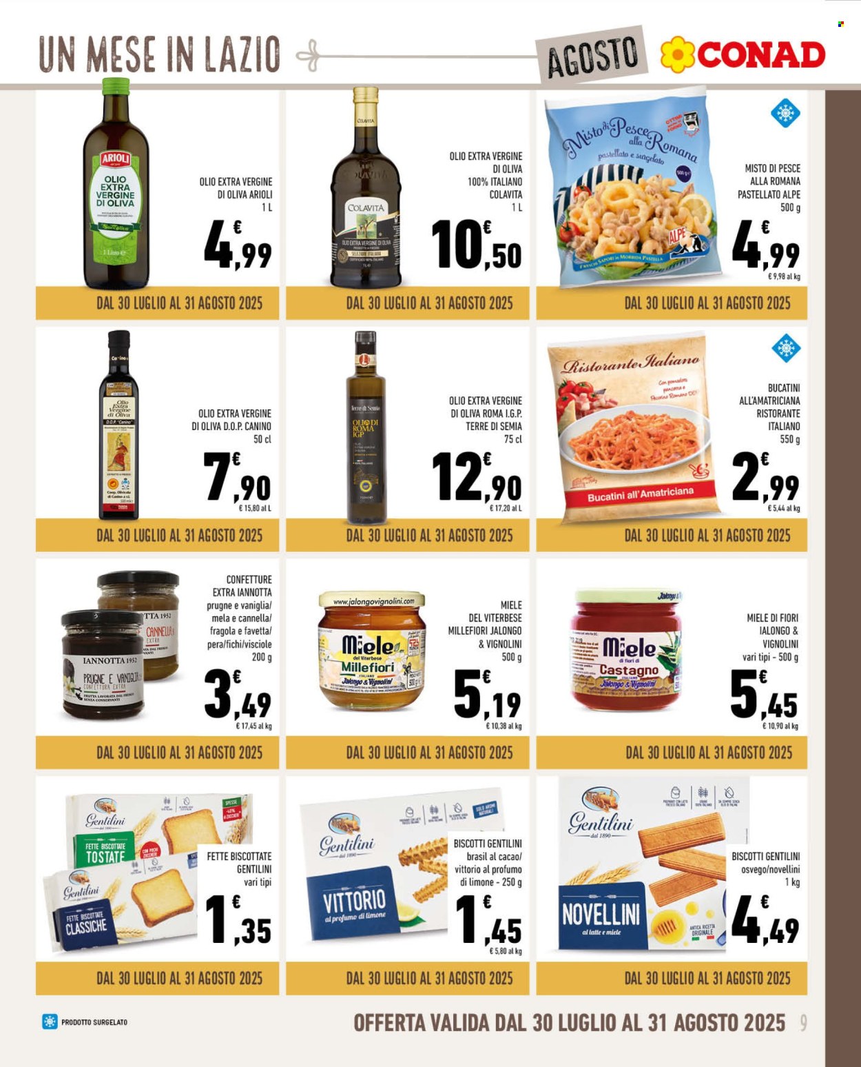 Volantino Conad - 30/7/2025 - 31/8/2025. Pagina 9