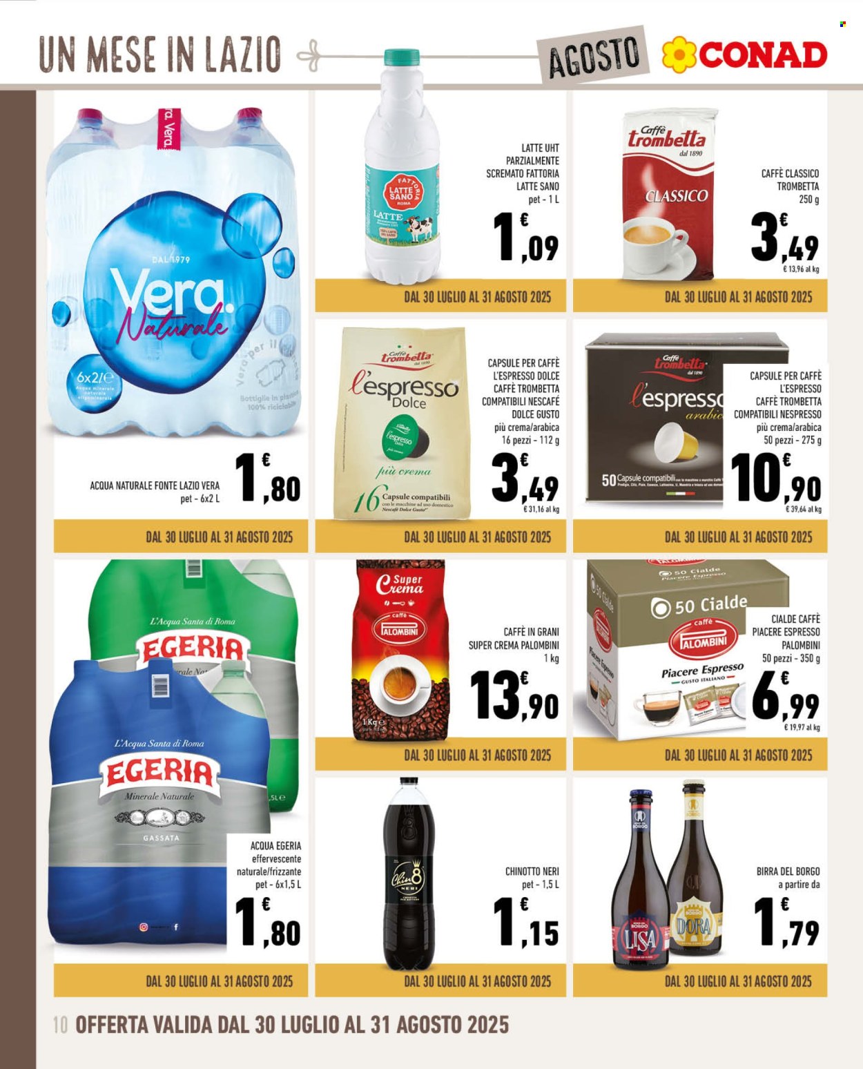 Volantino Conad - 30/7/2025 - 31/8/2025. Pagina 10
