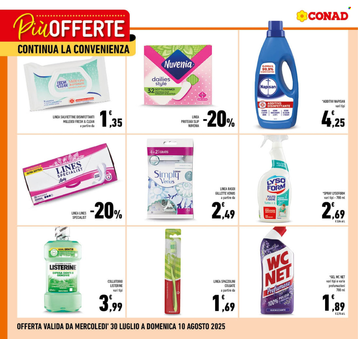 Volantino Conad - 30/7/2025 - 10/8/2025. Pagina 2