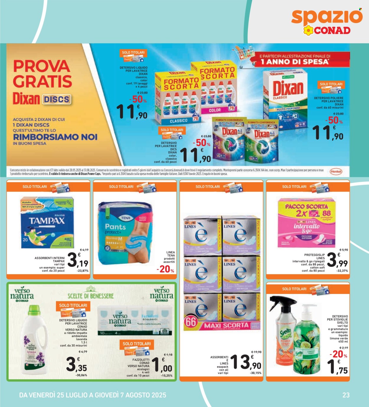 Volantino Spazio Conad - 25/7/2025 - 7/8/2025. Pagina 23