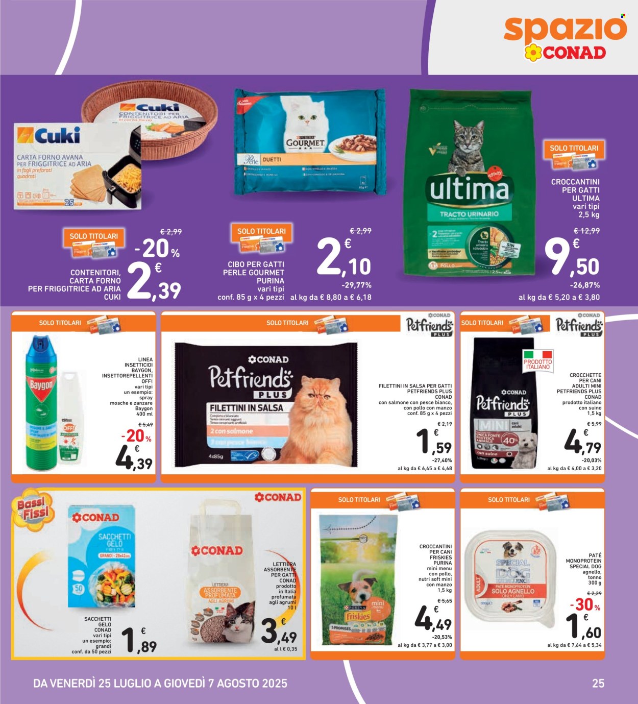 Volantino Spazio Conad - 25/7/2025 - 7/8/2025. Pagina 25